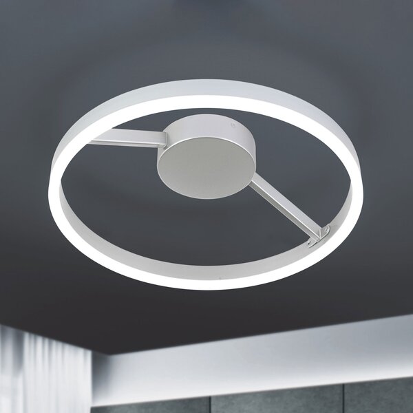 ORION Plafonieră LED Robert Ø 40 cm, reglabil, Metalic, Camera de zi / sufragerie, Metal, Modern