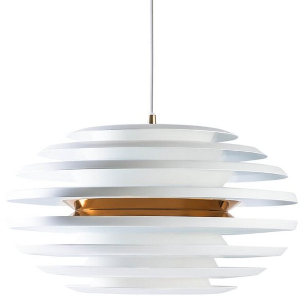 Ellipse Lustră Pendul Ø500 Matt White/Brass - Belid
