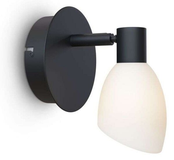 Lampă de perete Herstal, Alb, dormitor, Metal