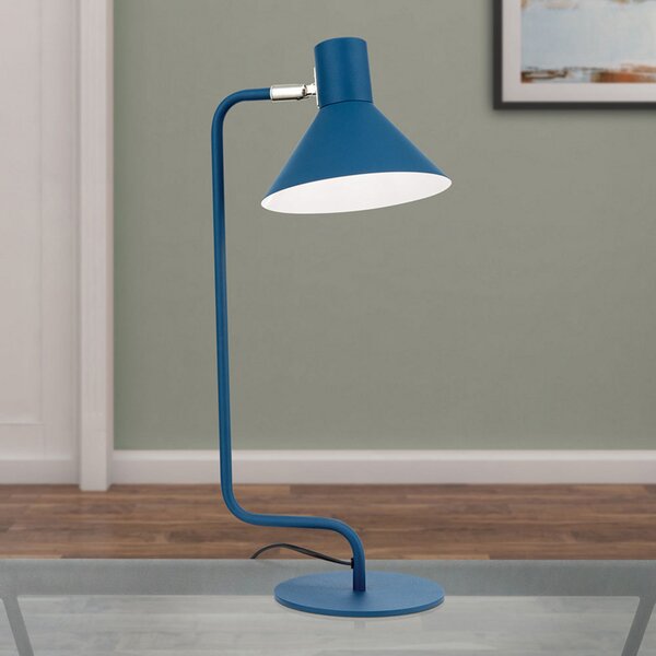 ORION Lampă de birou Viktoria cap reglabil albastru, Albastru, Camera de zi / sufragerie, Metal, Modern