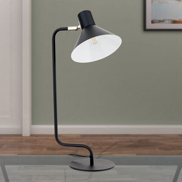 ORION Lampă de birou Viktoria cap reglabil, negru, Negru, Camera de zi / sufragerie, Metal, Modern