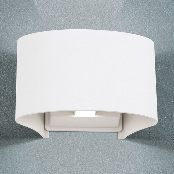 ORION Aplică LED de exterior Greta, up/down, alb, Alb, Metal, Modern