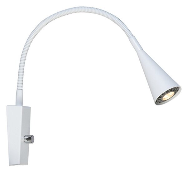 Ledro Aplică de Perete Matt White LED 12V Dimmable - Belid