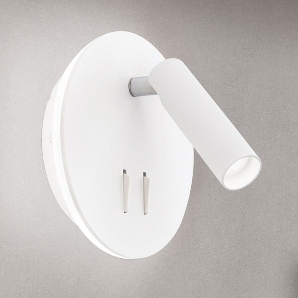 ORION Aplică perete LED Lenny cu 2 sursă de lumină, alb, Alb, dormitor, Metal, Modern