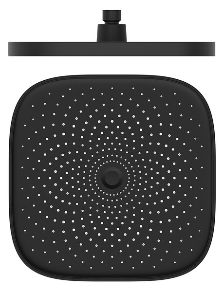 Oltens Vann cap de duș 26x26 cm pătrat negru mat 37008300