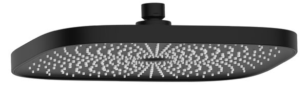 Oltens Vann cap de duș 26x26 cm pătrat negru mat 37008300