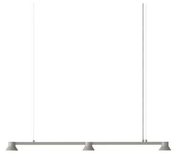 Lustră Pendul Normann Copenhagen, reglabil, Gri, Sala de mese, Aluminiu