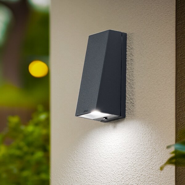 BEGA Bega LED lampă de perete exterior 33513 K4, 4.000 K, grafit, aluminiu, Gri, Aluminiu, Modern, Soclu de perete jos