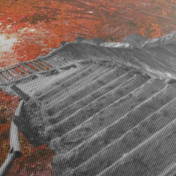Tablou - Scări în natură, portocaliu (150x105 cm)