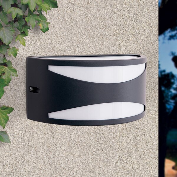 ORION Aplică de exterior Shell, antracit, reglabil, Negru, Metal, Modern
