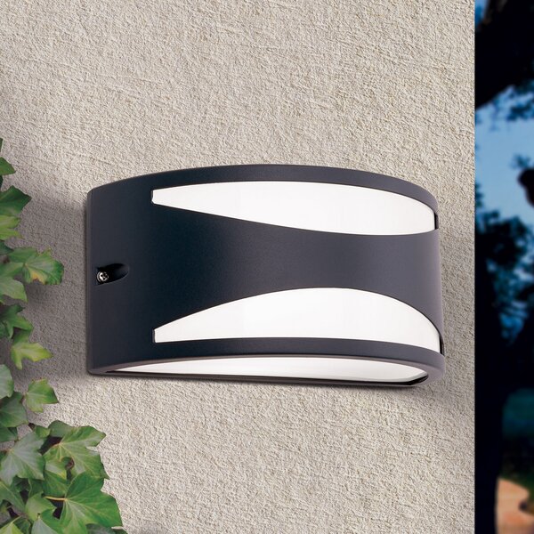 ORION Aplică de exterior Shell, antracit, reglabil, Negru, Metal, Modern