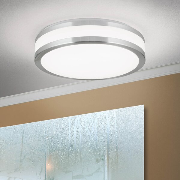 ORION Plafonieră cu LED Nedo cilindrică, Ø 28,5 cm, Metalic, Hol, Metal, Modern
