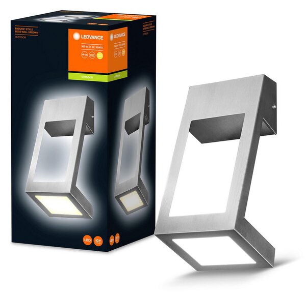 LEDVANCE Ledvance Endura Style Edge aplică LED de exterior, Metalic, Metal, Modern