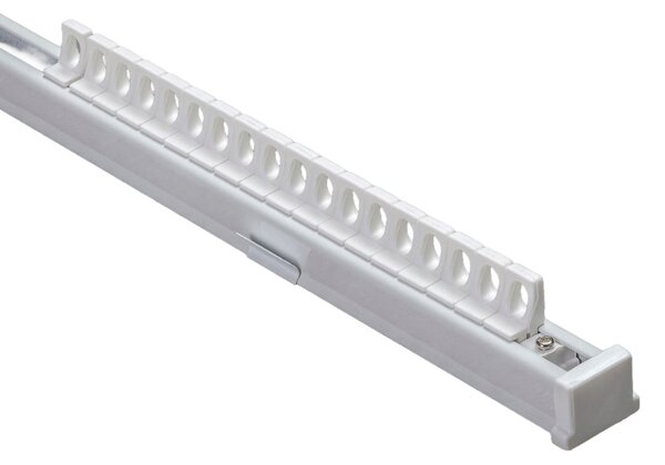 Șină de tavan din aluminiu TS, simplă, 180 cm – set complet