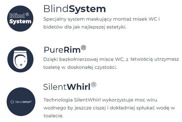 Oltens Hamnes vas wc agăţat fără margine cu spălare turbionară alb lucios 42021000