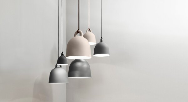 Lustră Pendul Normann Copenhagen, Alb, Camera de zi, Aluminiu