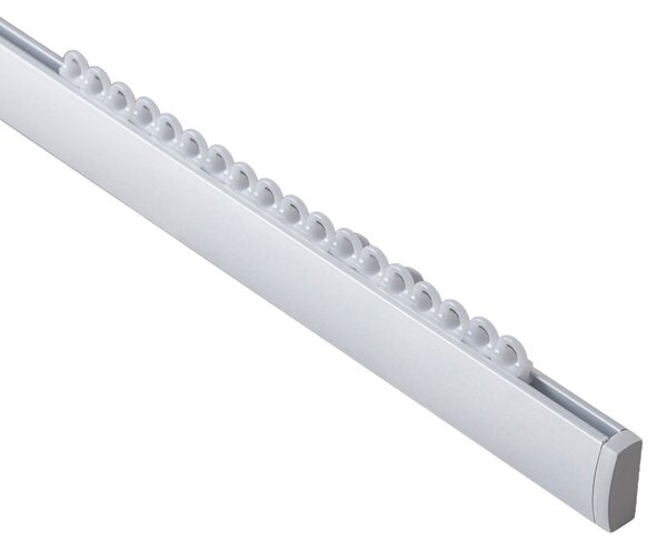 Șină de tavan din aluminiu Premium, simplă, 150 cm, albă – set complet