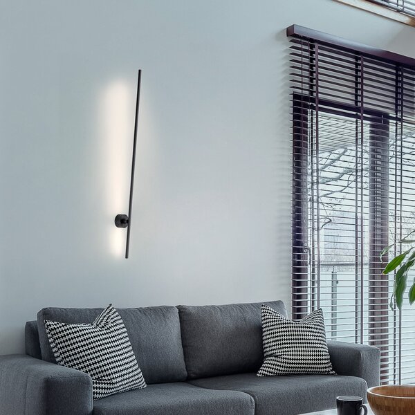 Lampă de perete PURE, Pure Grafo, Negru, Camera de zi, Metal, Modern