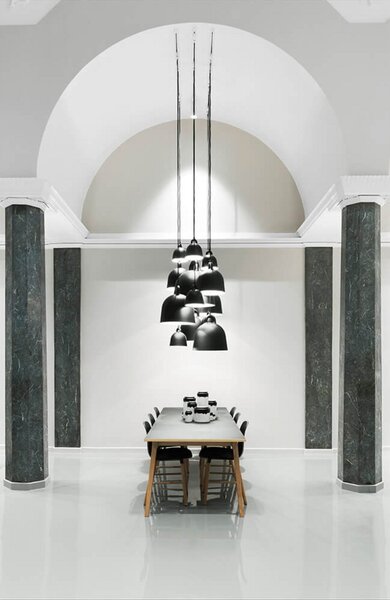 Lustră Pendul Normann Copenhagen, Negru, Camera de zi, Aluminiu