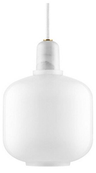Lustră Pendul Normann Copenhagen, Alb, Camera de zi, Sticlă