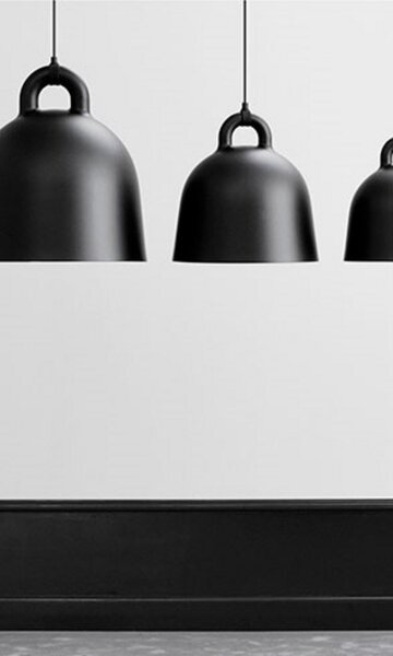 Lustră Pendul Normann Copenhagen, Negru, Camera de zi, Aluminiu