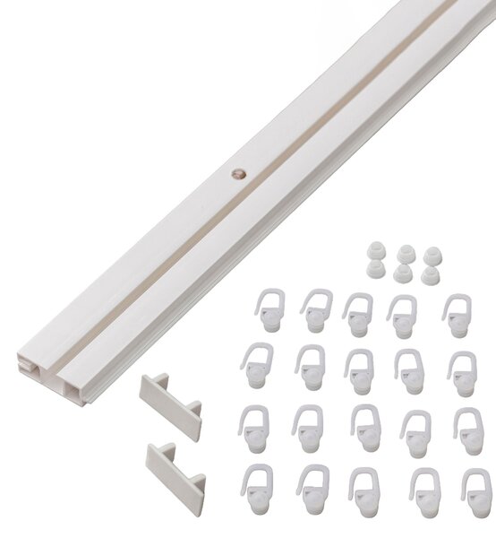 Șină de tavan simplă 150 cm – set complet