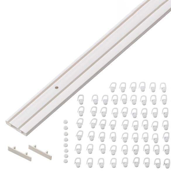 Șină de tavan dublă 210 cm – set complet