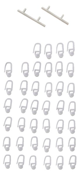 Șină de tavan dublă 150 cm – set complet