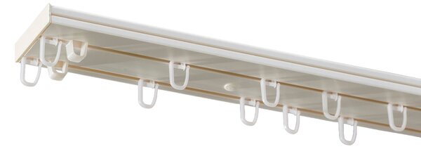 Șină dublă de tavan 180 cm – set complet