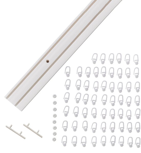 Șină de tavan dublă 210 cm – set complet