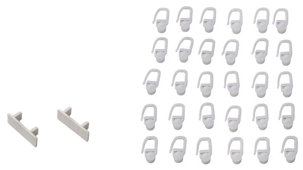 Șină de tavan simplă 210 cm – set complet