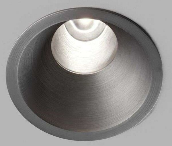 Spot încastrabil Curve II, Ø 90 cm IP54, CCT, argintiu