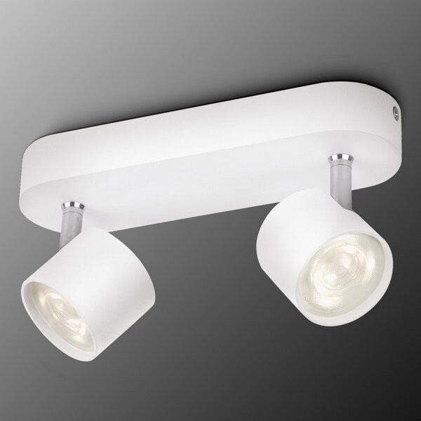 Philips Star proiector pivotant LED alb 2 becuri, reglabil, Alb, Camera de zi / sufragerie, Metal, Modern