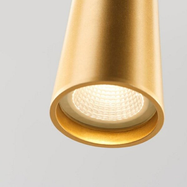 Lustră Pendul LIGHT-POINT, Auriu / Alamă, Camera de zi, Aluminiu