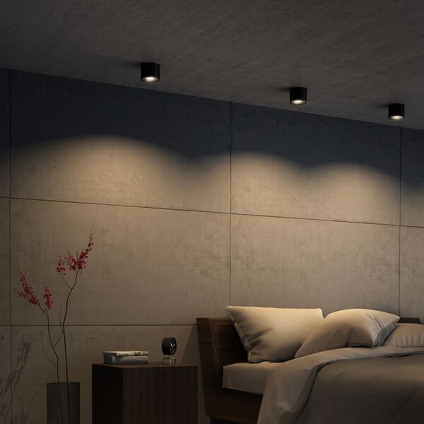Philips Phase lampă Downlight LED negru 1 bec, reglabil, Negru, Camera de zi / sufragerie, Metal, Modern