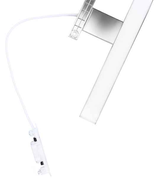 Mereo, Iluminat LED pentru baie Mereo deasupra oglinzii, argintiu, 60 cm, 12 W, 780 lm, 4000 K, IP44, 230 V, MER-CN700G60