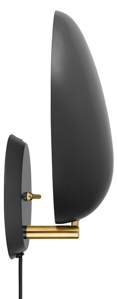 Lampă de perete GUBI, Cobra, Negru, Camera de zi, Metal, Design