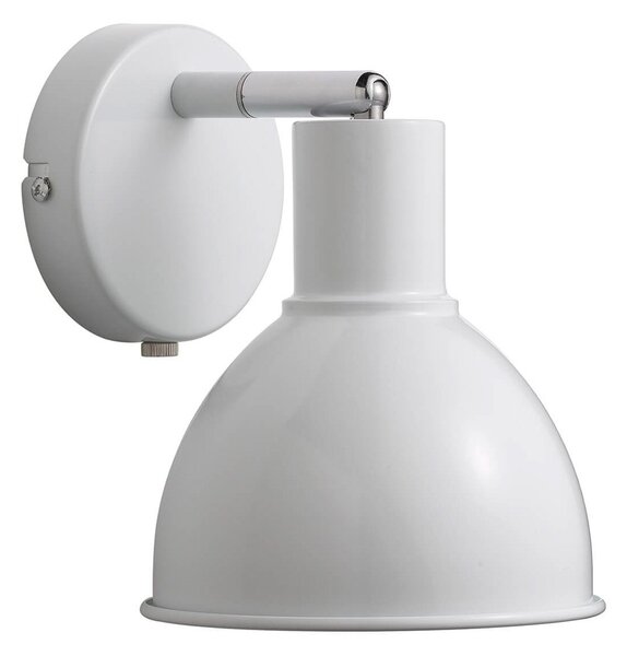 Lampă de perete Nordlux, Pop Wall, reglabil, Alb, Camera de zi, Metal, Scandinavă