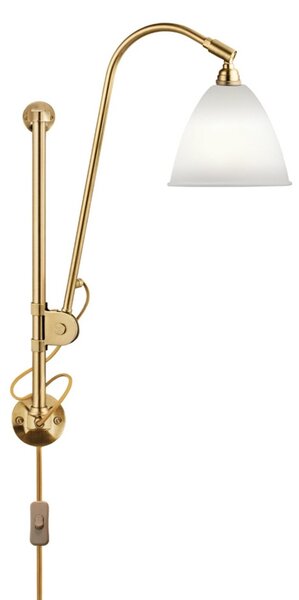 Lampă de perete GUBI, Auriu / Alamă, Camera de zi, Metal