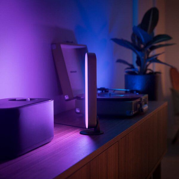 Philips Hue Play Lightbar 2x, negru, reglabil, Negru, Camera de zi / sufragerie, Plastic, Modern