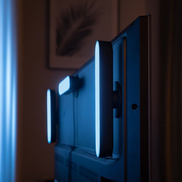 Philips Hue Play Lightbar, bază 1x negru, reglabil, Negru, Camera de zi / sufragerie, Plastic, Modern