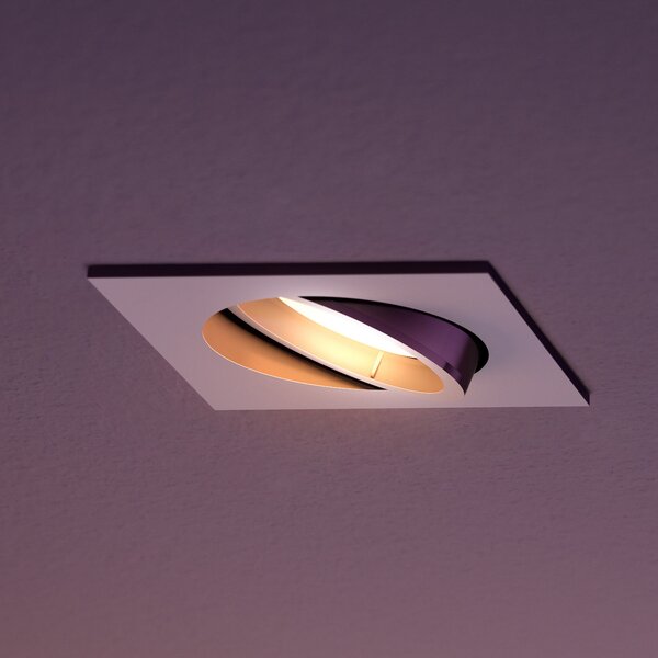 Philips Hue Centura spot LED încast. unghi., alb, reglabil, Alb, Camera de zi / sufragerie, Plastic, Modern, Luminile încastrate unghiulare