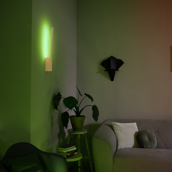 Philips Hue Liane aplică de perete LED, RGBW, alb, reglabil, Alb, Camera de zi / sufragerie, Metal, Modern