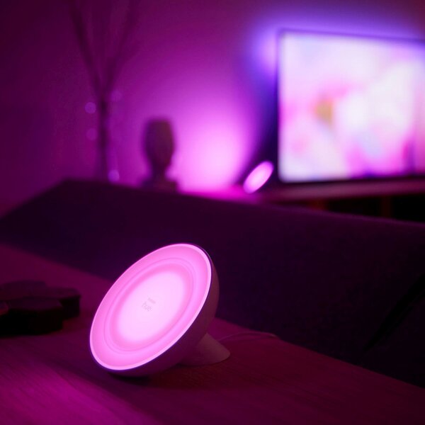 Philips Hue Bloom lampă de masă albă, White Color, reglabil, Alb, Camera de zi / sufragerie, Plastic, Modern