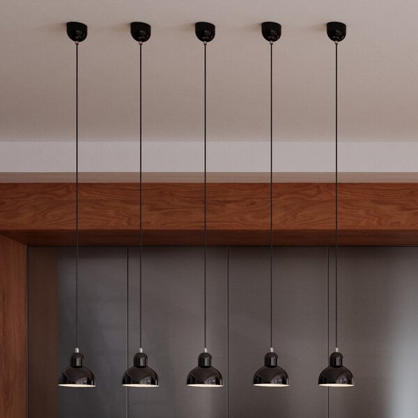 Lustră Pendul FRITZ HANSEN, Kaiser Idell 6722-P, reglabil, Negru, Camera de zi, Metal, Design