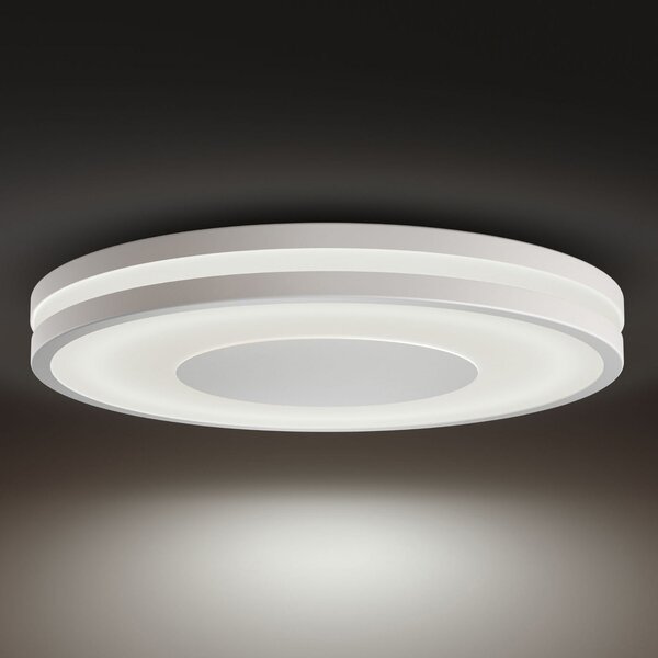 Philips Hue White Ambiance Being plafonieră albă, reglabil, Alb, Camera de zi / sufragerie, Metal, Modern