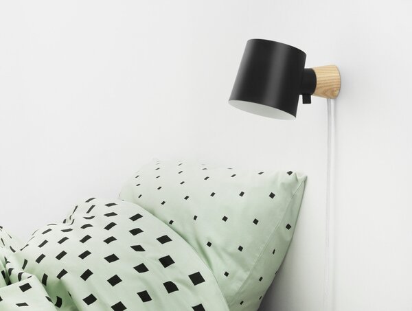 Lampă de perete Normann Copenhagen, Negru, Camera de zi, Metal