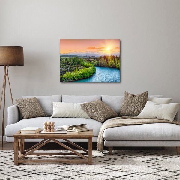 Tablou - Pădure peisaj montan (70x50 cm)