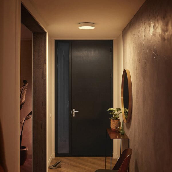 Philips Hue Plafonieră cu LED Enrave 26,1 cm alb, reglabil, Alb, Camera de zi / sufragerie, Metal, Modern