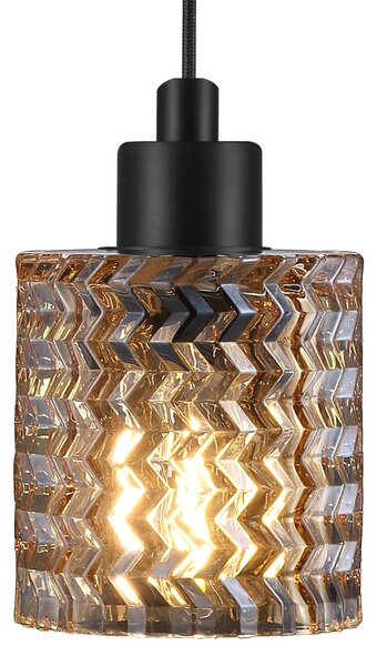 Lustră Pendul Nordlux, Hollywood, reglabil, Maro / Rugină, Camera de zi, Sticlă, Modern